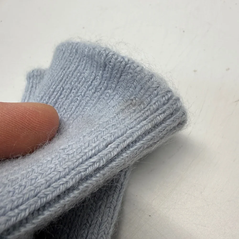 Vintage Silver Toe Orlon Crew Socks Mens 10-13 Dusk Blue USA Made 80s